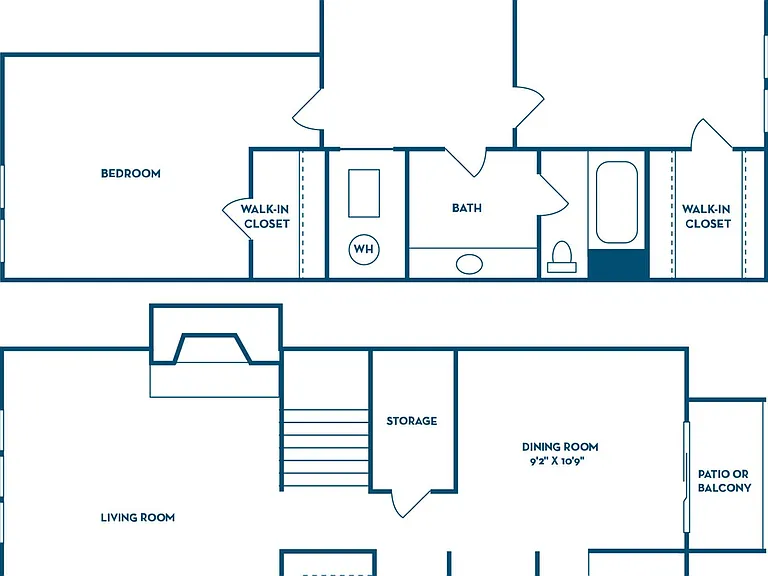 2 Bedroom | 1.5 Bath | 1210 SF 2 Bedroom | 1.5 Bath | 1210 SF