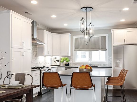 Kitchen Dining Room virtually staged