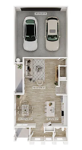 Floor plan 3B Garden