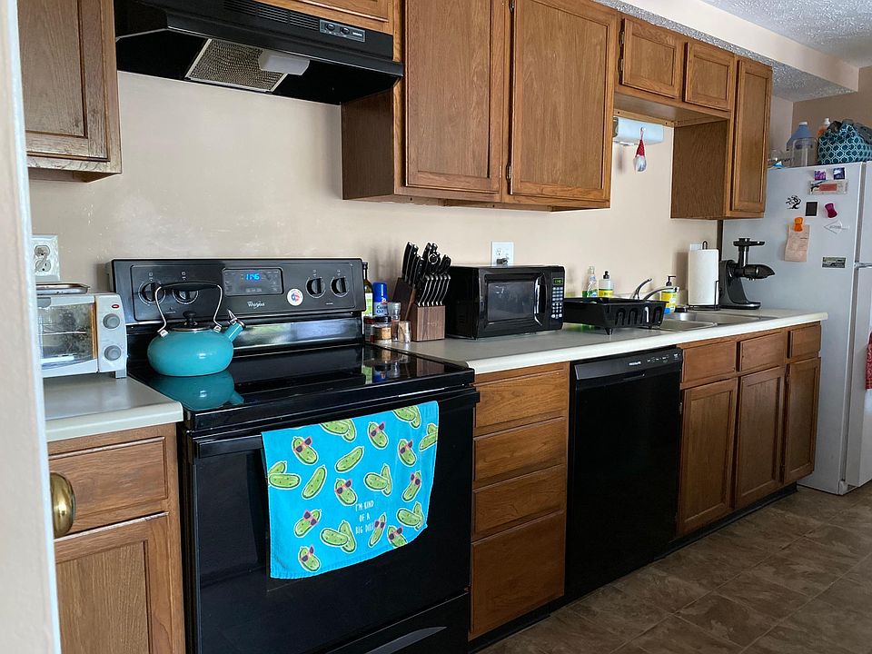 Kitchen with newer appliances.