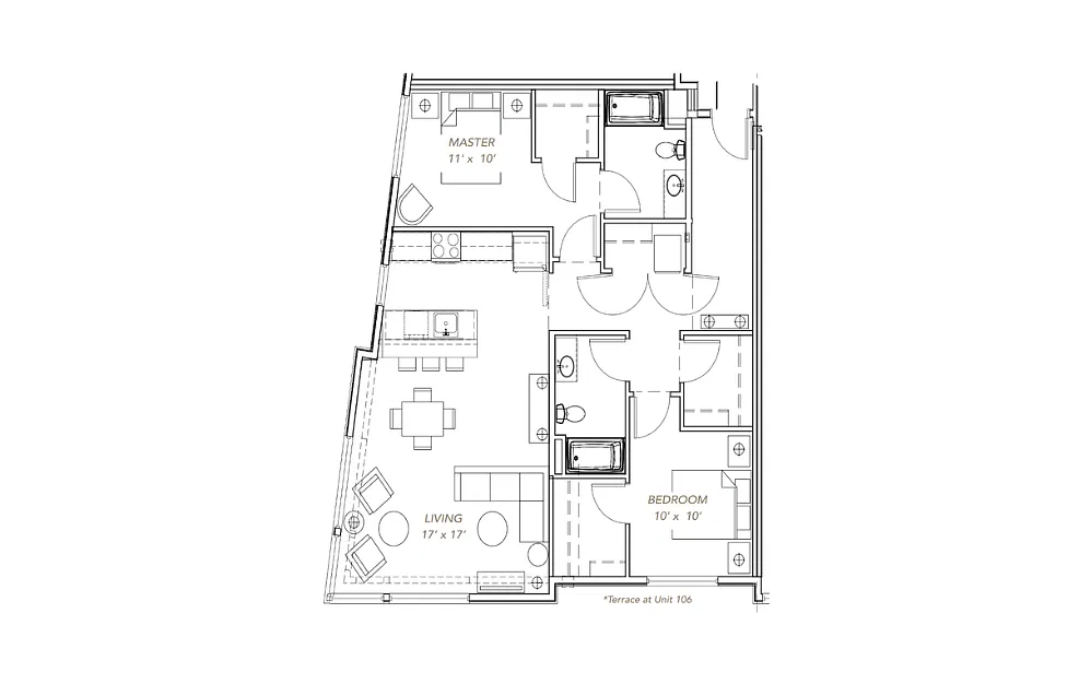 Floor plan GLV - 2x2 - C10