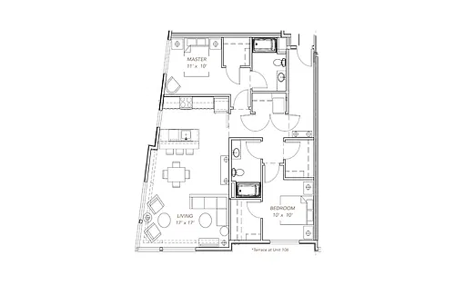 Floor plan GLV - 2x2 - C10