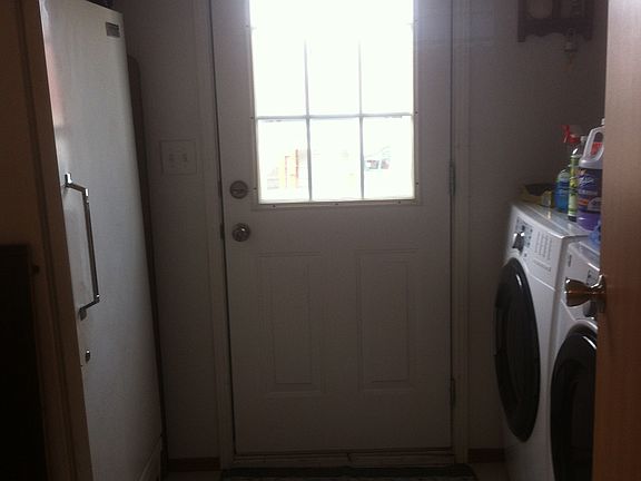 Laundry room back door 
