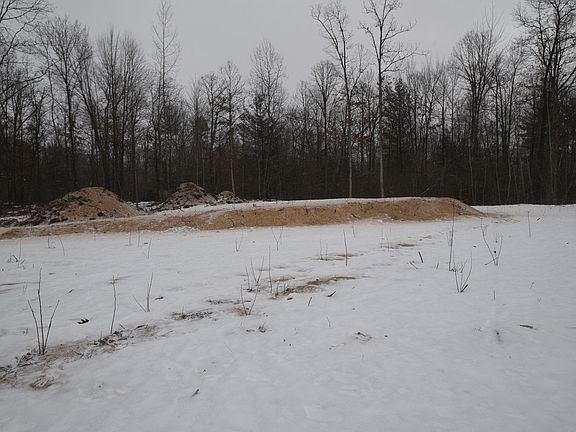 The building pad includes a large cleared area for viewing wildlife.
