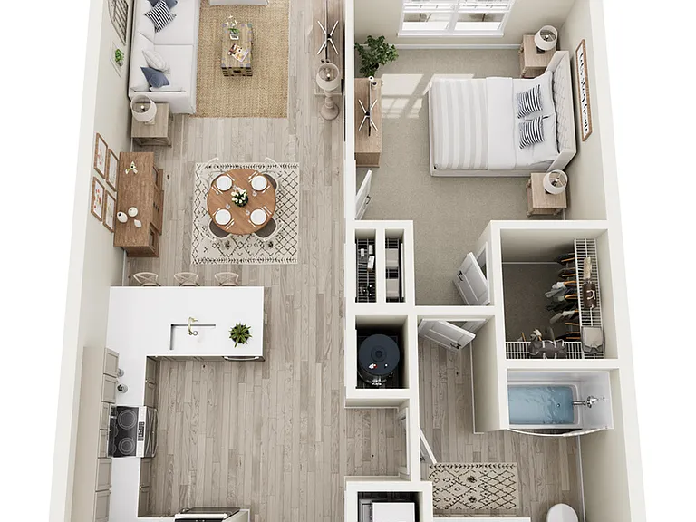 1 bed/1 bath 1 bed/1 bath