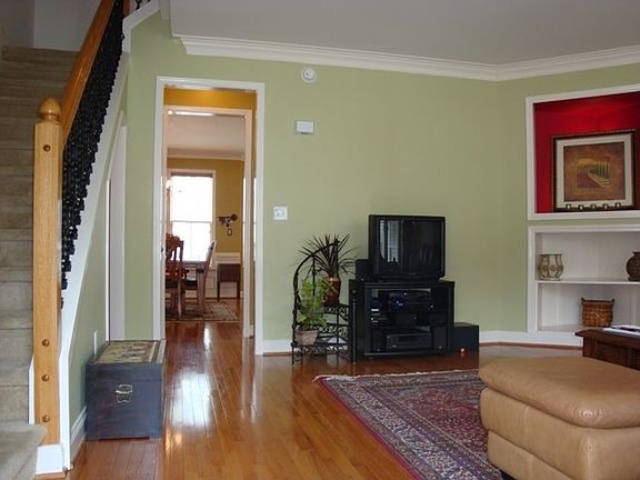 Gleaming hardwoods on first floor