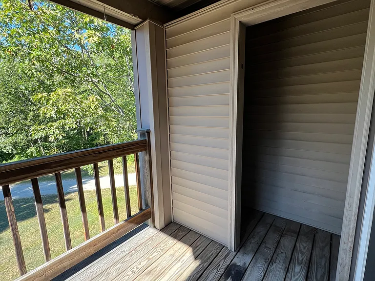 Storage closet at balcony