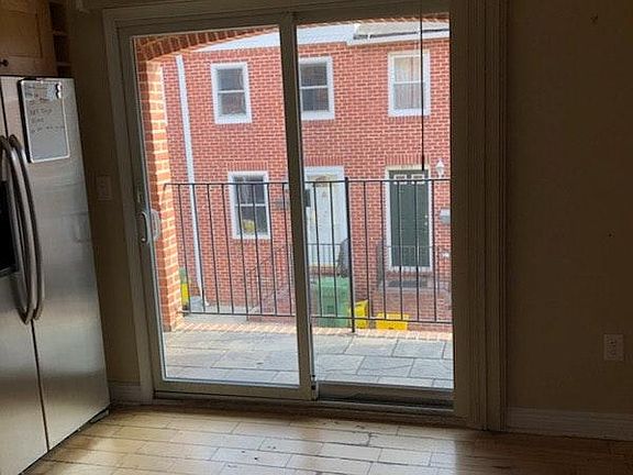 Juliet Balcony off the kitchen facing the street