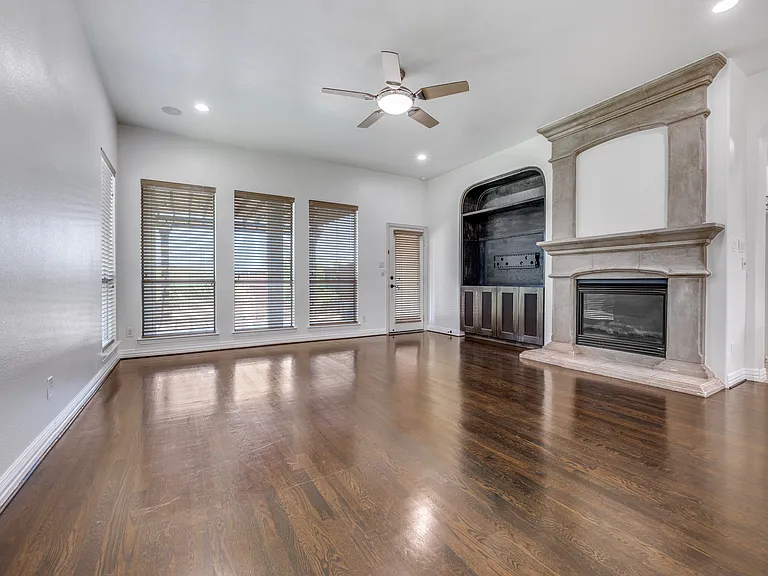 Large breakfast area & den overlooking the backyard