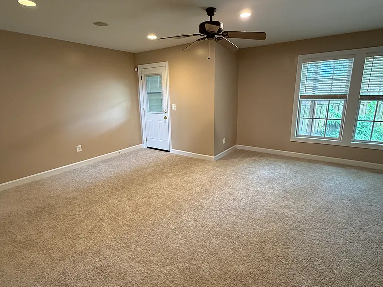 Family room with door to patio