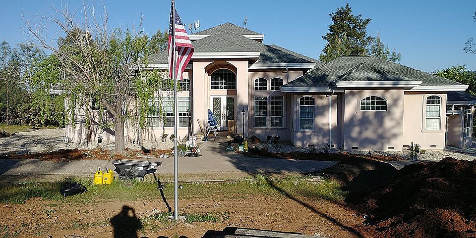 Landscaping underway