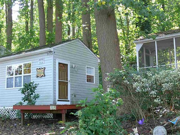 Shared dock below Cabin