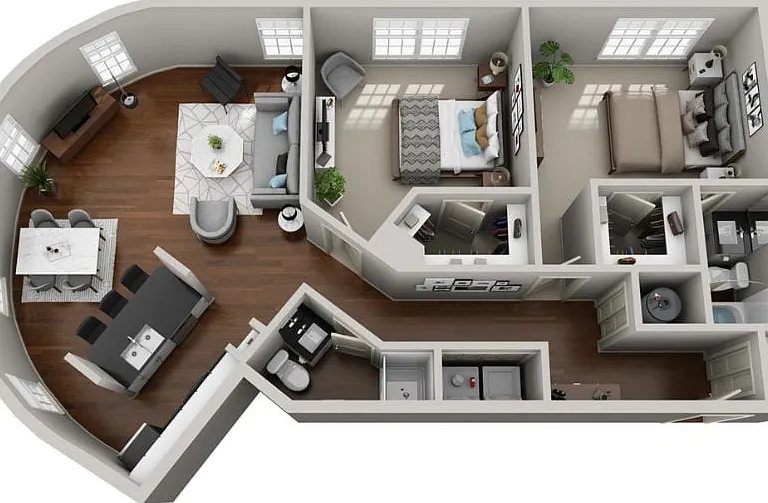 B3 - 2 Bed _ 2 Bath B3 - 2 Bed _ 2 Bath