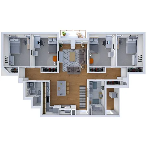 Floor plan 4B