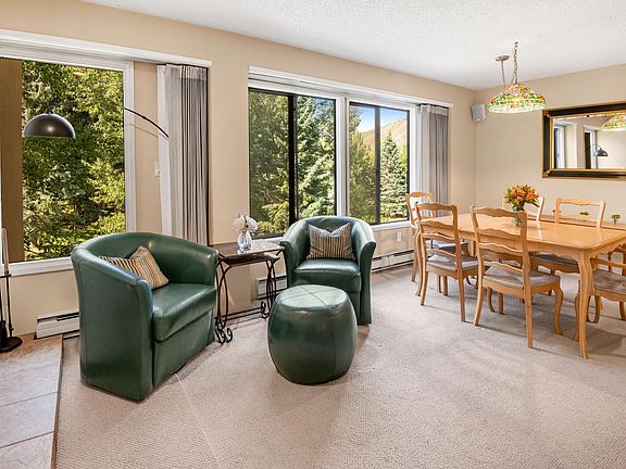 Living room open to the dining room