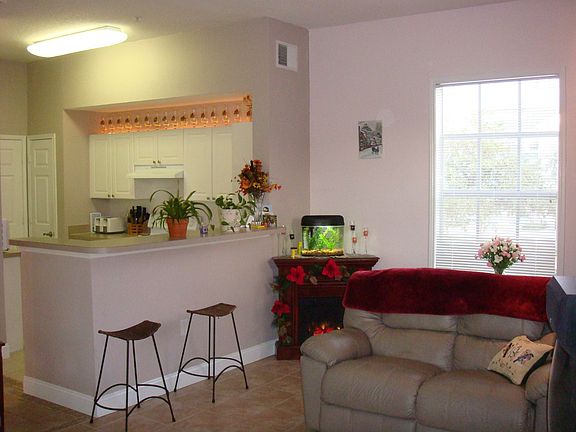 Living and nice sized kitchen