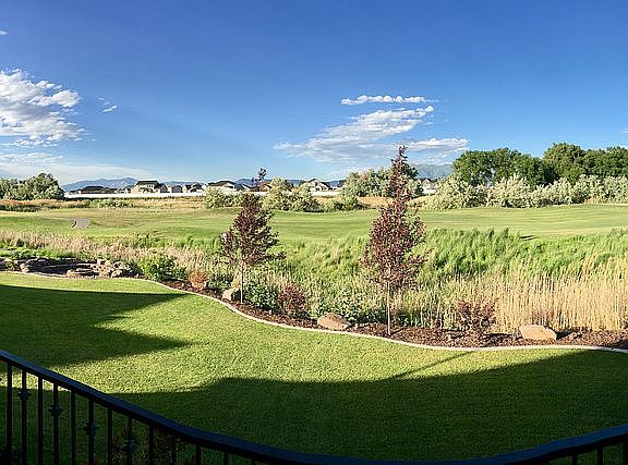 Backyard view of golf course