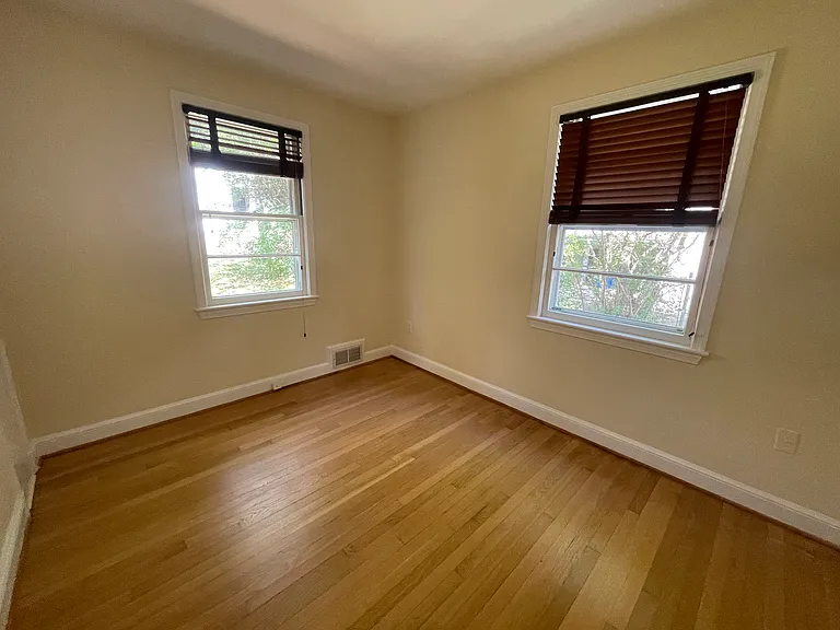 one bedroom on first floor with closet