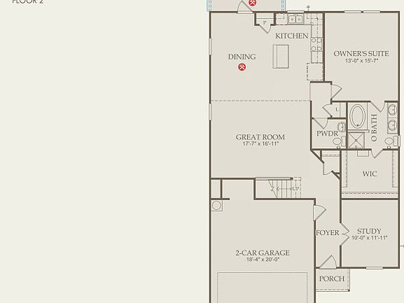 Granville Floor Plan, Quick Move-In Home, Floor 1