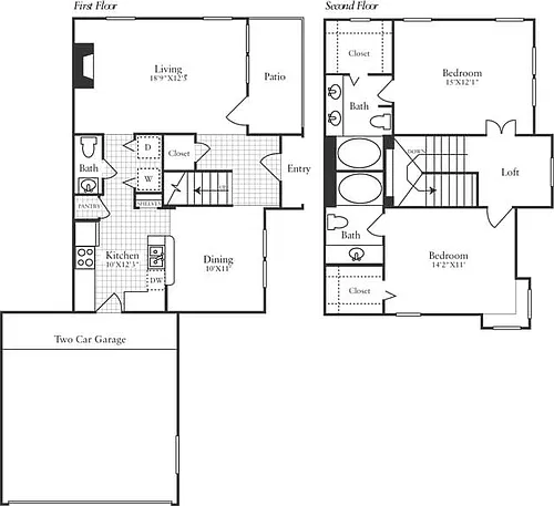 Floor plan Townhome 2