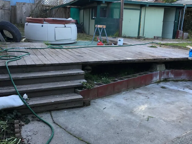 Back yard and shed