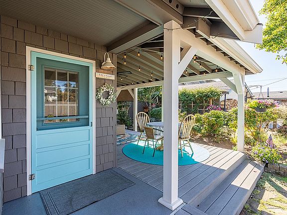 Inviting front door.  