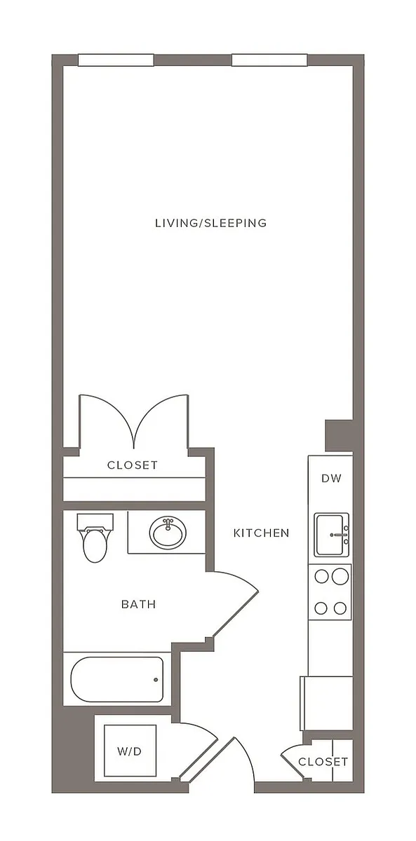 Floor plan S01 - Studio