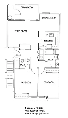 Floor plan 2X2