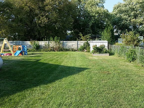 Section of backyard