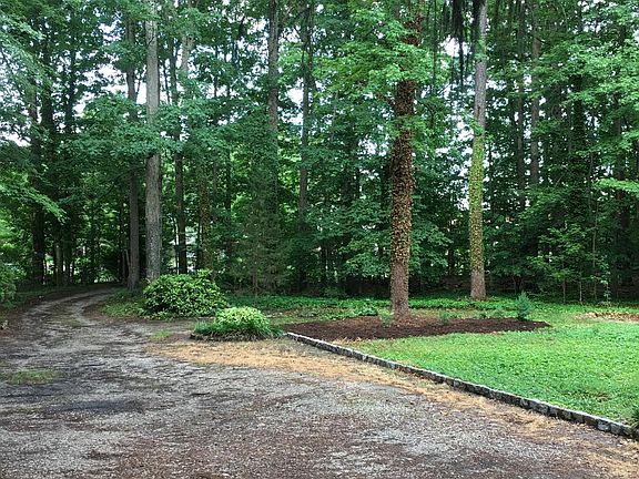 View from house, toward driveway leading to street and mailbox. Lots of parking.