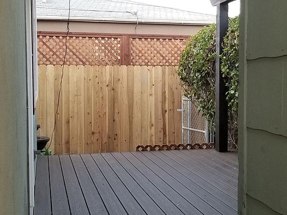 Front deck from laundry closet