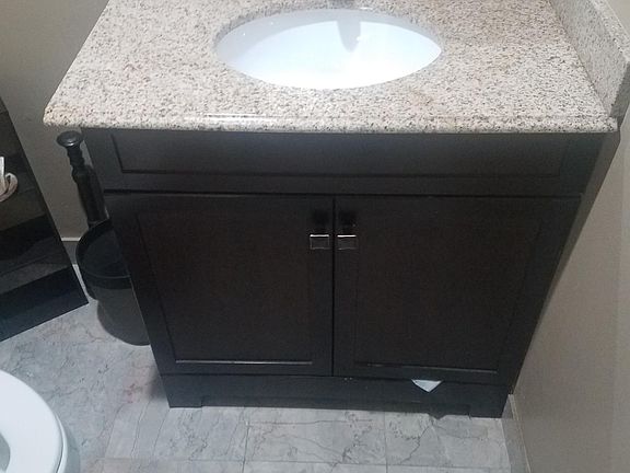 half bathroom sink 1st floor
