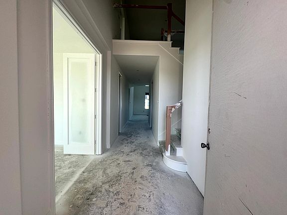 Construction progress - entryway