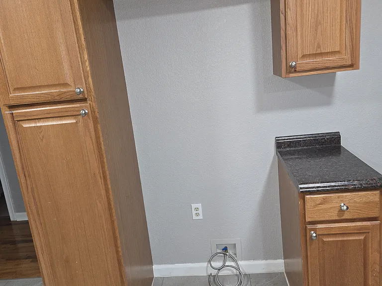 Area for Fridge shows more storage and Pantry. Already has line for Ice Maker