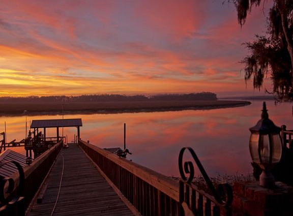 Stunning views from dock