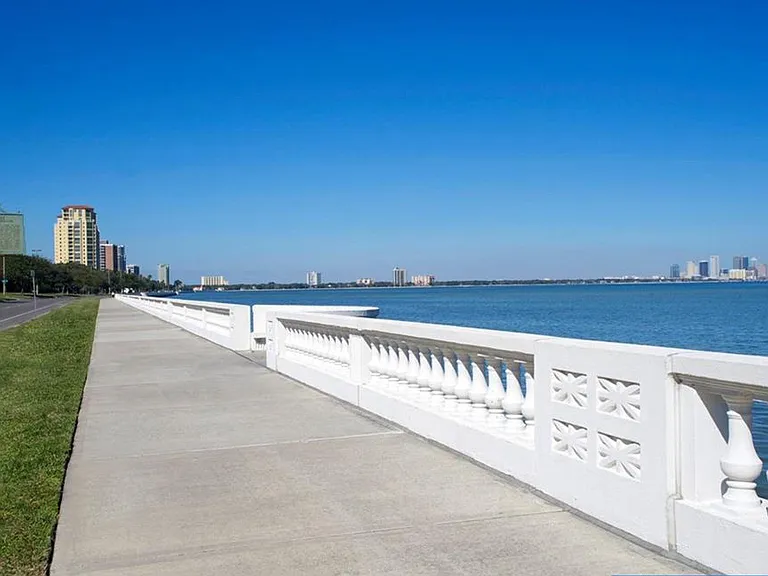 Beautiful Bayshore Blvd long sidewalk just across from the condo