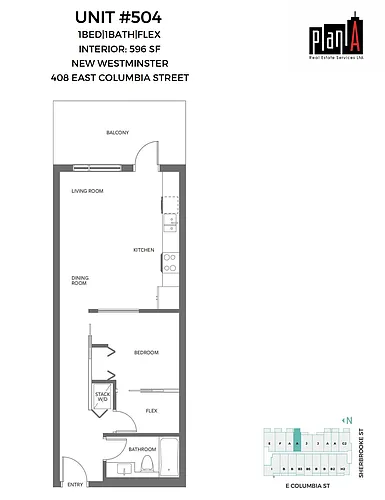 Floor plan 504 Unfurnished