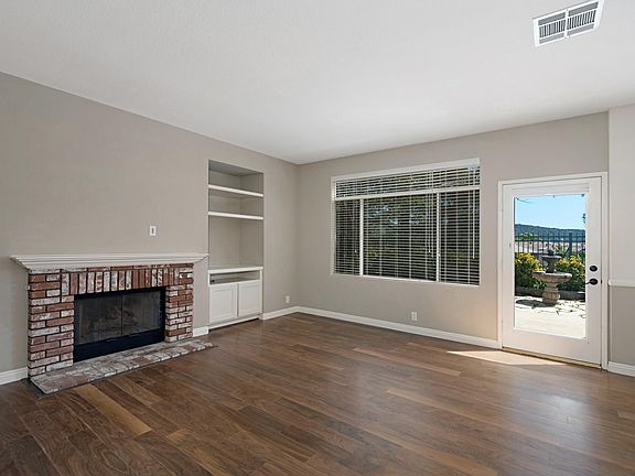 Family room with gas fireplace