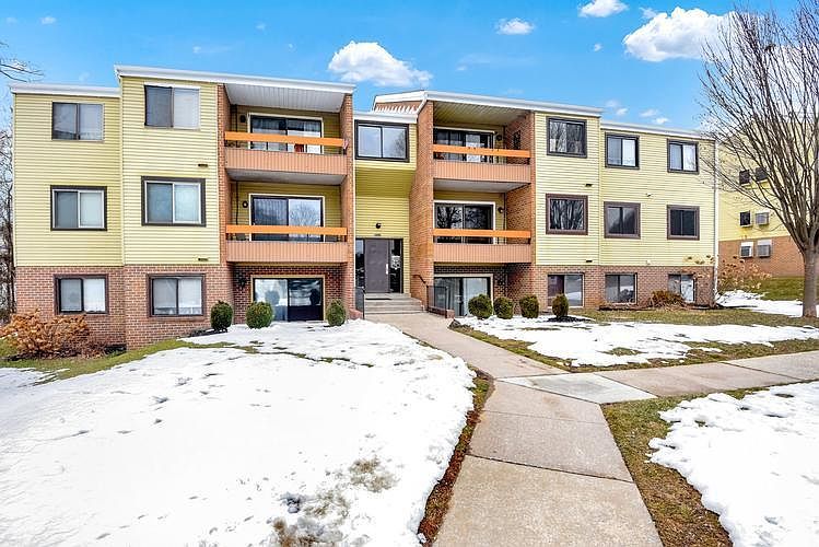 Front of Building - Balcony on Right in Middle