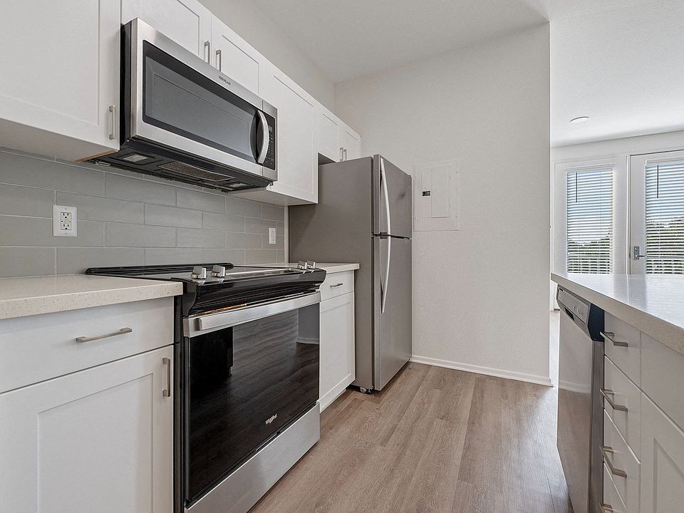 Open concept kitchen and living area