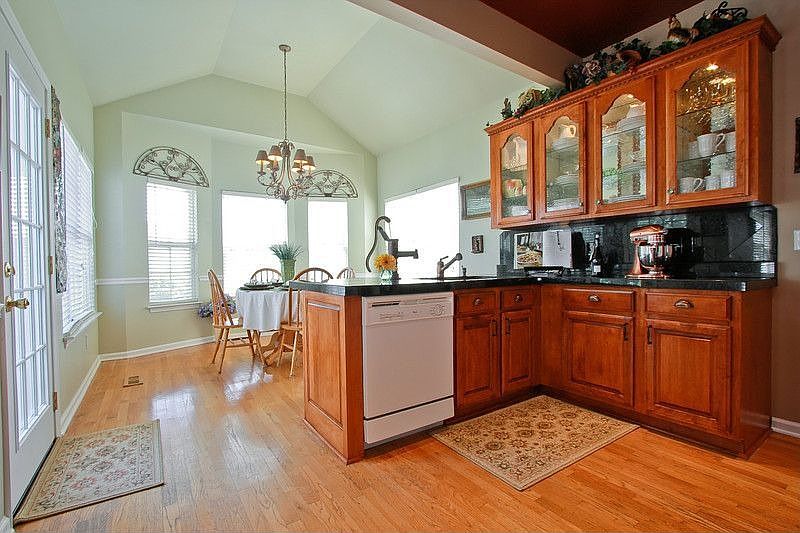 Hammered copper barnhouse sink-lighted seeded glass display cabinets