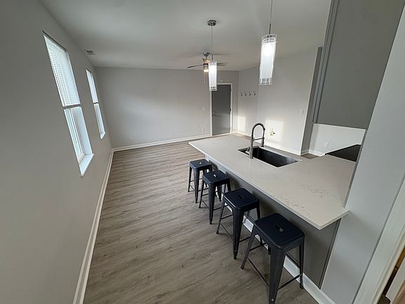 Plenty of room to entertain in huge combined living room / kitchen area.