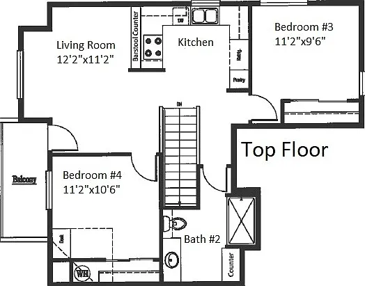Unit #1 - Upper Floor Unit #1 - Upper Floor