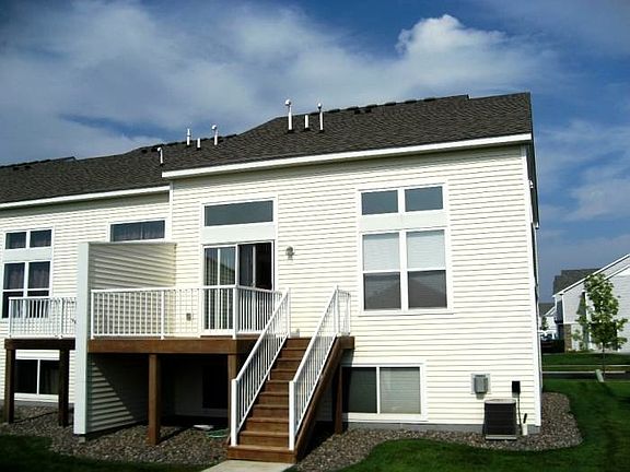 Deck with stairs - back