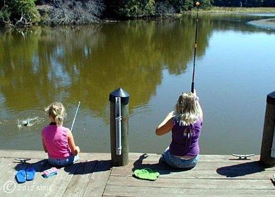 Great Fishing off end of Dock!