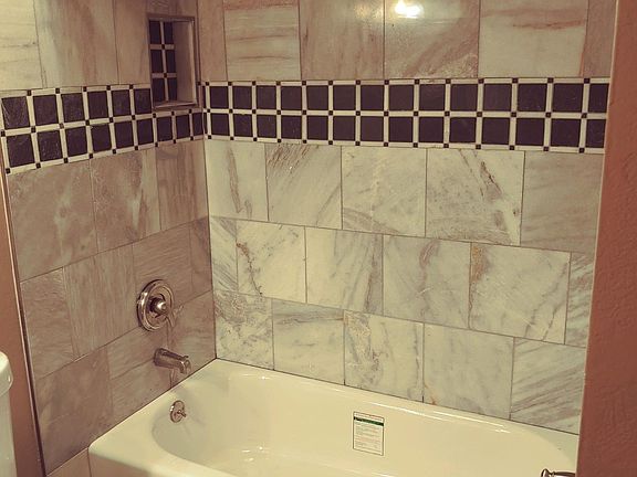 Hall bath tub and shower