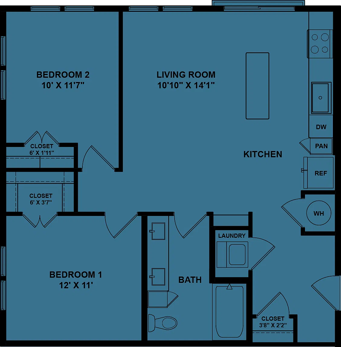 Floor plan B1 60