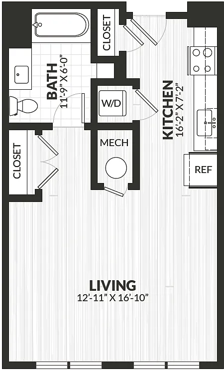 Floor plan Studio-d2