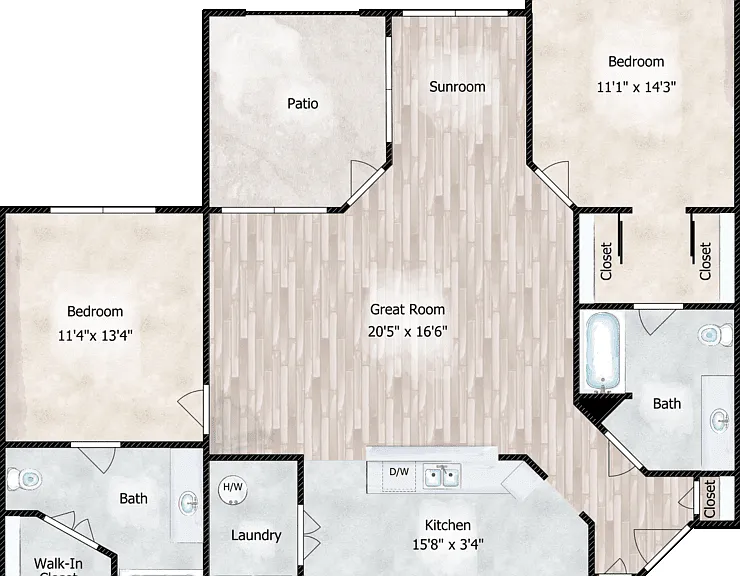 The Serenity Floorplan Diagram