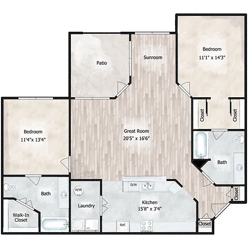 Floor plan The Serenity
